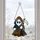 Grim Reaper Halloween Decor for Gothic Home, Haunted Parties, and Spooky Gift Ideas Custom Shape Window Hanging Acrylic Ornament - 5