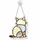 Rear View Cat Stained Glass Decor for Cat Lovers, Nature Window Accent Gift Idea Custom Shape Window Hanging Acrylic Ornament - 1