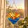 Stained Glass Heart Sunset Ocean Waves Coastal Home Accent For Housewarming Gifts Custom Shape Window Hanging Acrylic Ornament - 6