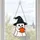 Spooky Ghost Holding Pumpkin for Halloween Decor, Witch Hat Haunted Home Accent Gift Custom Shape Window Hanging Acrylic Ornament - 5