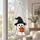 Spooky Ghost Holding Pumpkin for Halloween Decor, Witch Hat Haunted Home Accent Gift Custom Shape Window Hanging Acrylic Ornament - 4