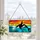 Orca Sunset Ocean Scene for Coastal Home Decor, Beach House Style, Marine Life Lovers Custom Shape Window Hanging Acrylic Ornament - 5