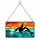 Orca Sunset Ocean Scene for Coastal Home Decor, Beach House Style, Marine Life Lovers Custom Shape Window Hanging Acrylic Ornament - 1