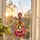Dolly Parton Guitar Floral Keepsake for Country Music Fans and Western Home Decor Custom Shape Window Hanging Acrylic Ornament - 5