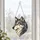 Gray Wolf Head Suncatcher For Nature Lovers, Rustic Cabin Decor And Woodland Gifts Custom Shape Window Hanging Acrylic Ornament - 5