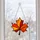 Maple Leaf Stained Glass Fall Decor For Autumn Window And Home Display Seasonal Gift Custom Shape Window Hanging Acrylic Ornament - 5