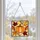 Pumpkin Autumn Leaves Stained Glass Panel For Fall Window Decor And Harvest Homes Custom Shape Window Hanging Acrylic Ornament - 6