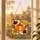Pumpkin Autumn Leaves Stained Glass Panel For Fall Window Decor And Harvest Homes Custom Shape Window Hanging Acrylic Ornament - 5