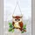 Owl Stained Glass Suncatcher for Nature Lover Home Decor and Woodland Gift Keepsake Custom Shape Window Hanging Acrylic Ornament - 5
