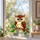Owl Stained Glass Suncatcher for Nature Lover Home Decor and Woodland Gift Keepsake Custom Shape Window Hanging Acrylic Ornament - 4