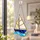 Sailboat Ocean Waves Nautical Coastal Gift for Beach House and Seaside Living Decor Custom Shape Window Hanging Acrylic Ornament - 4