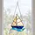 Sailboat Ocean Waves Nautical Coastal Gift for Beach House and Seaside Living Decor Custom Shape Window Hanging Acrylic Ornament - 5