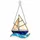 Sailboat Ocean Waves Nautical Coastal Gift for Beach House and Seaside Living Decor Custom Shape Window Hanging Acrylic Ornament - 1