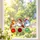 Bird Stained Glass Santa Hat Trio for Christmas Tree Holiday Window Holiday Decor Custom Shape Window Hanging Acrylic Ornament - 2