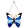 Blue Butterfly Window Decor For Nature Lovers And Garden-Inspired Home Styling Gifts Custom Shape Window Hanging Acrylic Ornament - 1