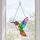 Hummingbird Stained Glass Suncatcher For Bird Lovers, Garden Windows, And Home Decor Custom Shape Window Hanging Acrylic Ornament - 5