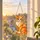 Orange Tabby Cat Stained Glass Style Decor for Cozy Home Windows and Cat Lovers Custom Shape Window Hanging Acrylic Ornament - 6