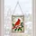 Stained Glass Cardinal Holly Scene for Winter Holiday Window Decor and Bird Lovers Custom Shape Window Hanging Acrylic Ornament - 5
