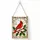 Stained Glass Cardinal Holly Scene for Winter Holiday Window Decor and Bird Lovers Custom Shape Window Hanging Acrylic Ornament - 1