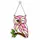 Pink Owl Stained Glass Suncatcher for Bird Lovers, Woodland Home Decor Gift Idea Custom Shape Window Hanging Acrylic Ornament - 1
