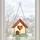 Stained Glass House Heart Home Accent for Housewarming and Welcoming Cottage Decor Custom Shape Window Hanging Acrylic Ornament - 6