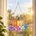 Floral Pumpkin Stained Glass Autumn Decor For Cozy Home Seasonal Gift Display Accent Custom Shape Window Hanging Acrylic Ornament - 6