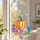 Floral Pumpkin Stained Glass Autumn Decor For Cozy Home Seasonal Gift Display Accent Custom Shape Window Hanging Acrylic Ornament - 4