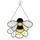 Bee Stained Glass Sun Catcher Gift for Garden Lovers and Nature Lovers Home Decor Custom Shape Window Hanging Acrylic Ornament - 1