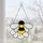 Bee Stained Glass Sun Catcher Gift for Garden Lovers and Nature Lovers Home Decor Custom Shape Window Hanging Acrylic Ornament - 5