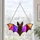 Flying Bat Halloween Window Hanging Gothic Autumn Home Decor for Haunted House Style Custom Shape Window Hanging Acrylic Ornament - 6