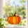Orange Pumpkin Stained Glass Halloween Fall Decor for Seasonal Home and Garden Display Custom Shape Window Hanging Acrylic Ornament - 2