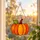 Orange Pumpkin Stained Glass Halloween Fall Decor for Seasonal Home and Garden Display Custom Shape Window Hanging Acrylic Ornament - 6
