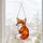 Stained Glass Fox Woodland Decor for Nature Lovers and Rustic Home Styling Gifts Custom Shape Window Hanging Acrylic Ornament - 6