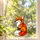 Stained Glass Fox Woodland Decor for Nature Lovers and Rustic Home Styling Gifts Custom Shape Window Hanging Acrylic Ornament - 2