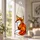 Stained Glass Fox Woodland Decor for Nature Lovers and Rustic Home Styling Gifts Custom Shape Window Hanging Acrylic Ornament - 4