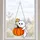 Cute Ghost Pumpkin Crescent Moon Halloween Decor For Cozy Seasonal Window Displays Custom Shape Window Hanging Acrylic Ornament - 6