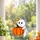 Cute Ghost Pumpkin Crescent Moon Halloween Decor For Cozy Seasonal Window Displays Custom Shape Window Hanging Acrylic Ornament - 2