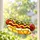Colorful Hot Dog Kitchen Accent for Food Lovers, Cheerful Gift for Fast Food Fans Custom Shape Window Hanging Acrylic Ornament - 2