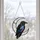 Geometric Raven Crescent Moon for Gothic Home Decor and Nature Lovers Gift Idea Custom Shape Window Hanging Acrylic Ornament - 5