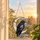 Geometric Raven Crescent Moon for Gothic Home Decor and Nature Lovers Gift Idea Custom Shape Window Hanging Acrylic Ornament - 6