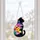 Black Cat Floral Suncatcher Decor For Gothic Home Windows, Garden, And Cat Lovers Custom Shape Window Hanging Acrylic Ornament - 5