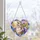 Long Haired Gray Cat With Purple Irises For Pet Memorial Keepsake Window Hanging Gift Custom Shape Window Hanging Acrylic Ornament - 5