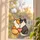Stained Glass Cat Couple for Valentine’s Day Home Decor and Cat Lover Holiday Gifts Custom Shape Window Hanging Acrylic Ornament - 6