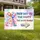 Personalized Birthday Party Yard Sign – Custom Arrow Directional Lawn Sign for Guests, Party Decor Gift - 1