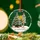 Personalized Glass Christmas Ornament – Custom Family Names & Year Street Sign Keepsake, Xmas Gift - 2