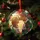 Personalized Couple Photo Christmas Ornament – Custom Names & Year Glass Wreath Keepsake, Wedding Gift - 3