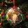 Personalized Couple Photo Christmas Ornament – Custom Names & Year Glass Wreath Keepsake, Wedding Gift - 3