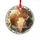 Personalized Couple Photo Christmas Ornament – Custom Names & Year Glass Wreath Keepsake, Wedding Gift - 6