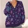 Teal And Lilac Snowflakes On Deep Purple For Cozy Winter Layering Every Day All-over Print Knitted Cardigan - 4