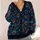 Colorful Midnight Geometric Motifs for Relaxed Layering and Creative Everyday Style All-over Print Knitted Cardigan - 4